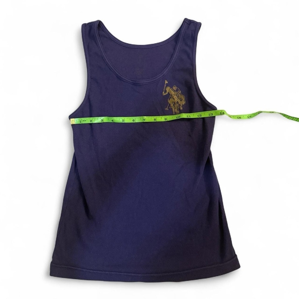 Purple Polo Ralph Lauren Ribbed Tank Top - Picture 3 of 5